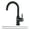 Black, variant on WOWOW Single Handle Bar Sink Faucet 1 Hole Bar Faucet Brushed Nickel Small Kitchen Faucet Modern Commercial Faucet for Sinks RV Sink Faucet with Water Supply Lines