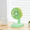 thumbnail image 6 of Lenkho Mini Desk Fan, 3 Speeds Quiet Rechargeable Small Desk Fan, Portable USB-Powered Personal Fan for Office, Bedroom, Dorm, Home, Kids' Room, 6 of 7