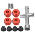 thumbnail image 2 of Adaptador RC de 12 mm 7 mm de espesor adaptador de cubo de rueda de aluminio de 12 mm diseño profesional de alta precisión respetuoso con el medio ambiente para 1/10 RC Car ANGGREK Otros, 2 of 8