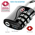 thumbnail image 3 of TSA Lock, AMIR TSA Approved Lock 3 Digit Combination Padlock Security Lock TSA Locks for Luggage Travel Business Trip 2 Packs, 3 of 10