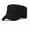 black, variant on Pingding Hat Men's Spring And Summer Thin Sunscreen Breathable Sun Hats Youth Monochrome Simple Outdoor Travel Hat Women