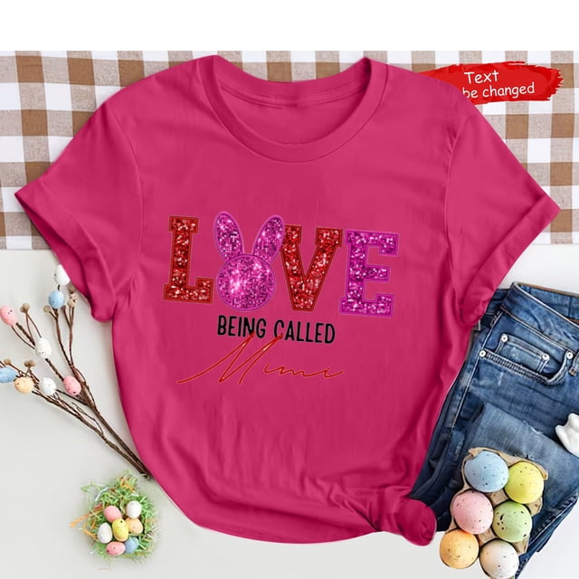 Pntutb T-Shirts à Manches Courtes pour Femmes Femmes T-Shirt Imprimé de Pâques Mode Confortable Blouses pour Femme Hauts Rabais