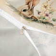 thumbnail image 4 of Erosebridal Vintage Bunnies Twin Bedding for Kids, Happy Easter Rabbit Egg Duvet Cover Set, Gray Reversible, 2pcs 1 Duvet Cover and 1 Pillowcase, No Comforter, 4 of 6