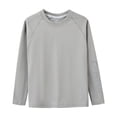thumbnail image 2 of JIAYUE Tops for Boys Girls Quick Dry Long Sleeve Sport Shirt Solid Color For Kids Active Lifestyle Apparel, 2 of 4
