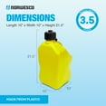 thumbnail image 3 of Bushman 4Pk U-Jug Storage Jug, Portable Plastic Container, 5.5 Gal, Yellow, 3 of 12