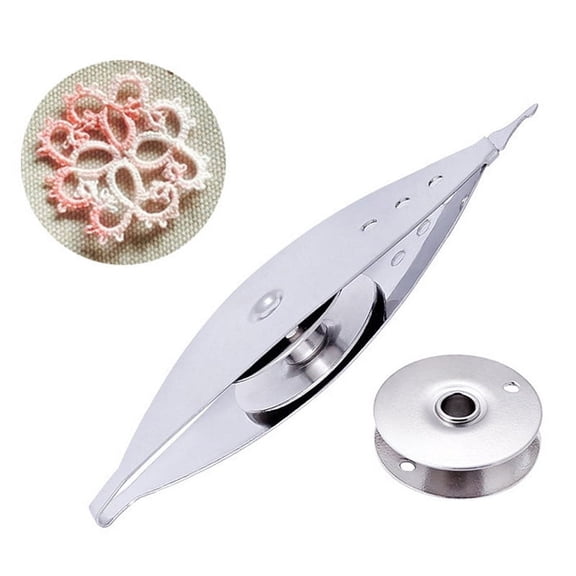 1pc Metal Tatting Shuttle for Hand Lace Making DIY Craft Knitting Weaving Tool