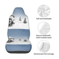 thumbnail image 3 of Lsque Snowman And Christmas Tree Pattern Car Seat Covers for Front Seats , Waterproof Seat Covers for Cars, Sporty Front Seat Covers,Car Seat Cover Protector Front Seats, 3 of 5
