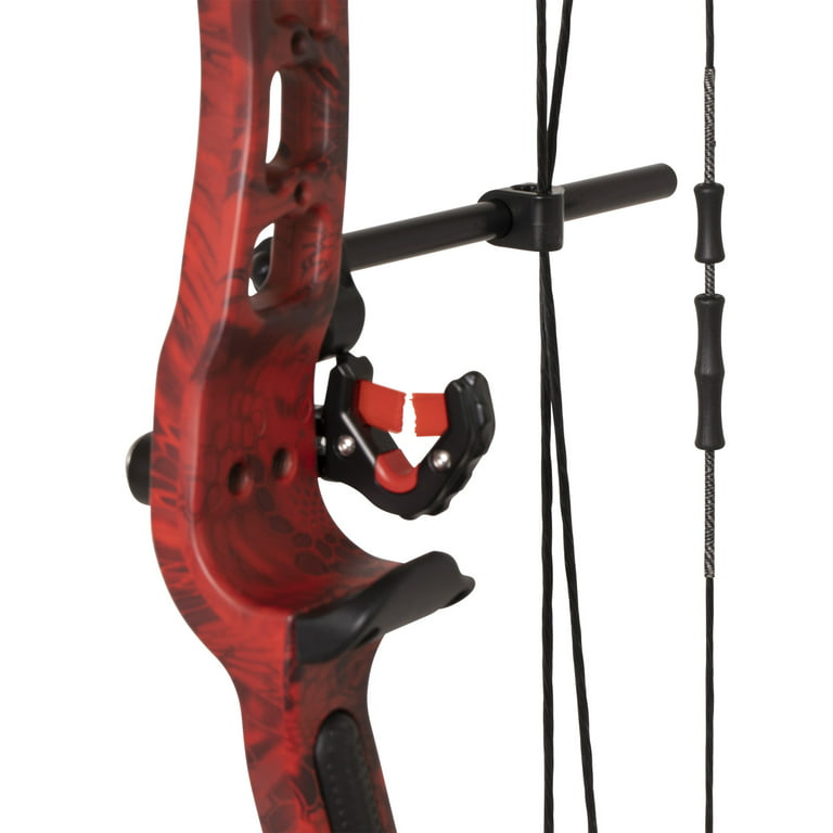 Cajun Bowfishing Shore Runner Compound Bowfishing Bow Ready to Fish Kit  with Arrow Rest, Bowfishing Reel, Reel Seat, Blister Buster Finger Pads