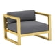 thumbnail image 3 of Sofá recto,Recepción Sofá Silla Sillón Reclinable Moderno Sala Espera,Sillón Sofá Moda Oficina con estructura de metal,Sillón Sofá Cojín Del Asiento Cómodo Al Aire Soltero de oro, 3 of 8