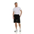 thumbnail image 5 of 12 Pack Mens Fleece Lined Cotton Shorts, 11 Inch Casual Comfy Lounge Shorts, Wholesale Bulk Multipack for Donations, Charities, and Shelters (Black, 3X-Large), 5 of 7