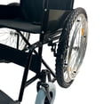 thumbnail image 4 of Silla de Ruedas Todo Terreno Plegable con Llantas de 24” Tipo Bicicleta Montaña Soporta 110 Kg | Acero Ligero, Asiento Lona Resistente | Ruedas Anchas y Aro Impulsor de Aluminio, 4 of 10