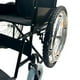 thumbnail image 4 of Silla de Ruedas Todo Terreno Plegable con Llantas de 24” Tipo Bicicleta Montaña Soporta 110 Kg | Acero Ligero, Asiento Lona Resistente | Ruedas Anchas y Aro Impulsor de Aluminio, 4 of 10