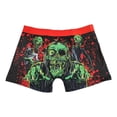 thumbnail image 4 of Fun Novelty Boxer Briefs for Men Zombie Themed Underwear, 4 of 5