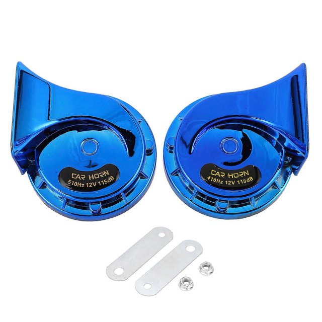 2Pcs Electric Snail Horns Universal 12V 115DB Snail Horn Suitable for Car Motorcycle Boat