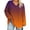 I-Orange, variant on GERsome Long Sleeve Shirts Womens Plus Size Tops V Neck Casual Blouses Fall Shirts Size L