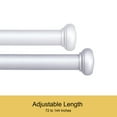 thumbnail image 3 of Kenney Weaver 1" Rust-Resistant Single Curtain Rod, 72-144", Brushed Nickel, 3 of 9