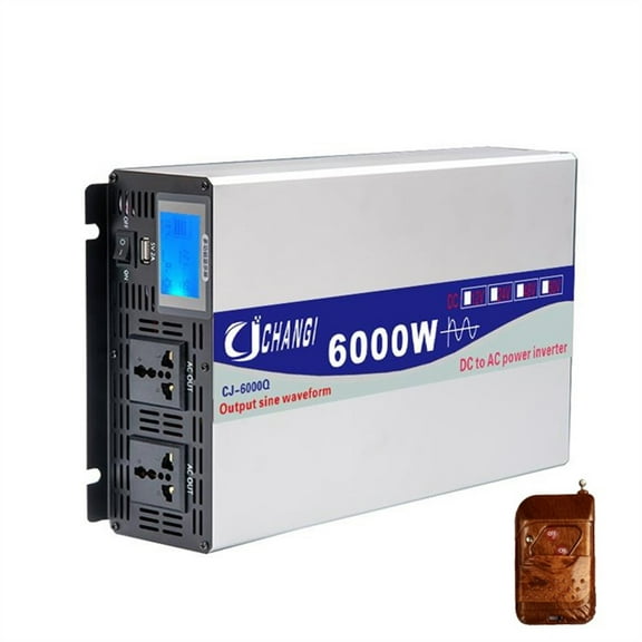 Inverter Pure Wave Current 4000W/5000W/6000W/8000W (peak Value) Transformer DC 12V/24V/48V/60V To AC Sine Wave Inverter Automobile, Household Automobile ,Fast and Efficient