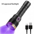 thumbnail image 2 of Soidarity Luz ultravioleta Pequeña ligereza Conveniente Linterna Antorcha Iluminación Usable Camping Senderismo Detector Lámpara Estufas de camping Negro SV51/365 USB+batería Soidarity OD029604-02, 2 of 6
