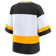 thumbnail image 3 of Women's WEAR by Erin Andrews Black/White Boston Bruins Jersey Style Tee, 3 of 5