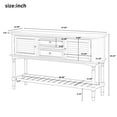 thumbnail image 3 of Aukfa Modern Buffet Table with Drawer - 47" Modern Console Table Side Sofa Table - Greige, 3 of 8