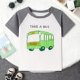 thumbnail image 2 of Nwiuh T-Shirts pour Tout-Petits Garçons Manches Courtes T-Shirts Décontractés Graphiques Col Rond Été pour Enfants 2-7 Ans (Gris, 7 Ans), 2 of 7