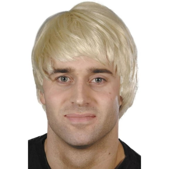 Guy Wig Adult Blonde Heroes Role Model One Size Male Fancy Dress Party Book Week Halloween