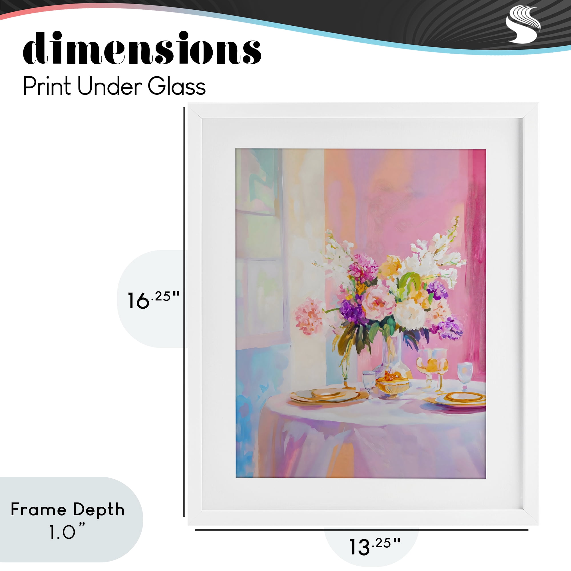 Stupell Industries Pink Brunch with Romantic Bouquet White Framed Print Under Glass, design by The Prints Vibe