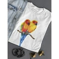 thumbnail image 3 of Sun Burst Parakeet Birds Tee Women's -Image by Shutterstock, 3 of 4