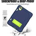 thumbnail image 4 of Case for iPad Mini 6, Slim Duty Drop Proof Shockproof Protective Cover with Stand and Pencil Holder for  Case for iPad Mini 6th Gen 8.3 inch (Navy Green), 4 of 12