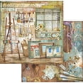 thumbnail image 1 of Stamperia Double-Sided Paper Pad 8"X8" 10/Pkg-Atelier Des Arts, 10 Designs/1 Each, 1 of 2
