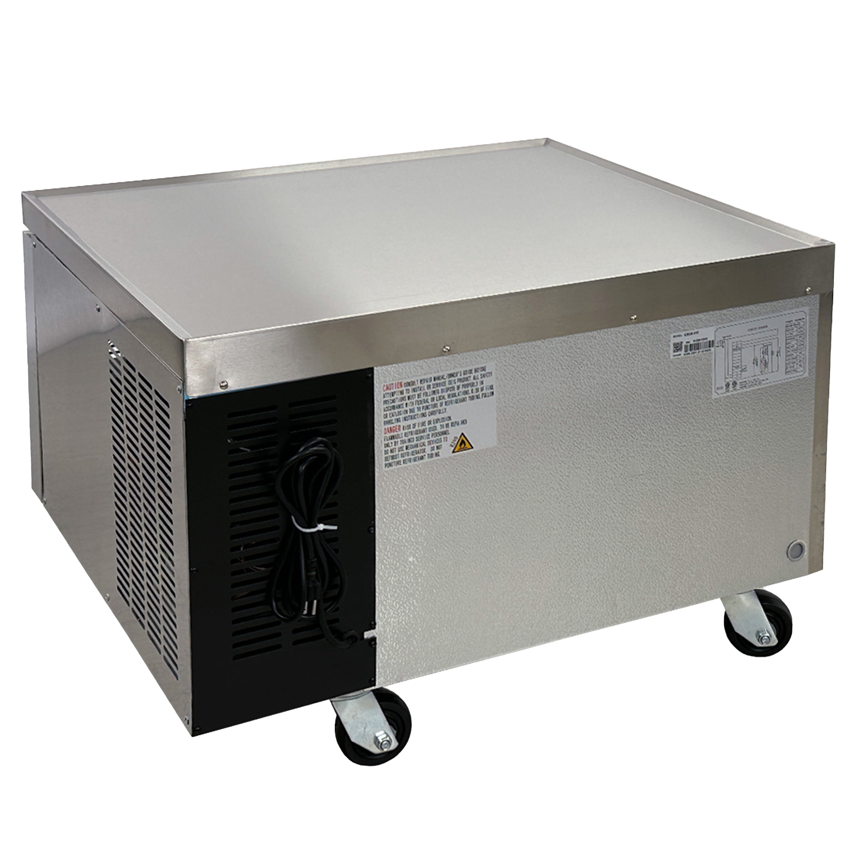 36 in. Commercial Chef Base Refrigerator Cooler in Stainless Steel 6.5 Cu.Ft.