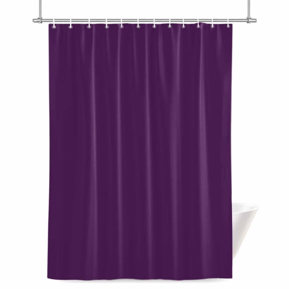 Shower Curtains for Bathroom-36"x72",Modern Dark Purple Waterproof Bath Curtain Grommet Shower Curtain Set with Hooks