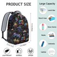 thumbnail image 6 of Colorful Game Controller Pattern Backpack for School,Schoolbag with Adjustable Shoulder Straps & Padded Back,15.3"x11"x6.7", 6 of 6