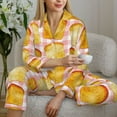 thumbnail image 6 of Bingfone Womens Pajama Sets Tasty Toasts Print,Long Sleeve Loungewear Pajamas Set-XX-Large, 6 of 8