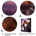 thumbnail image 3 of Designart "Castles Dusk Charm II" Cityscapes Floater Framed Wall Art Living Room, 3 of 7