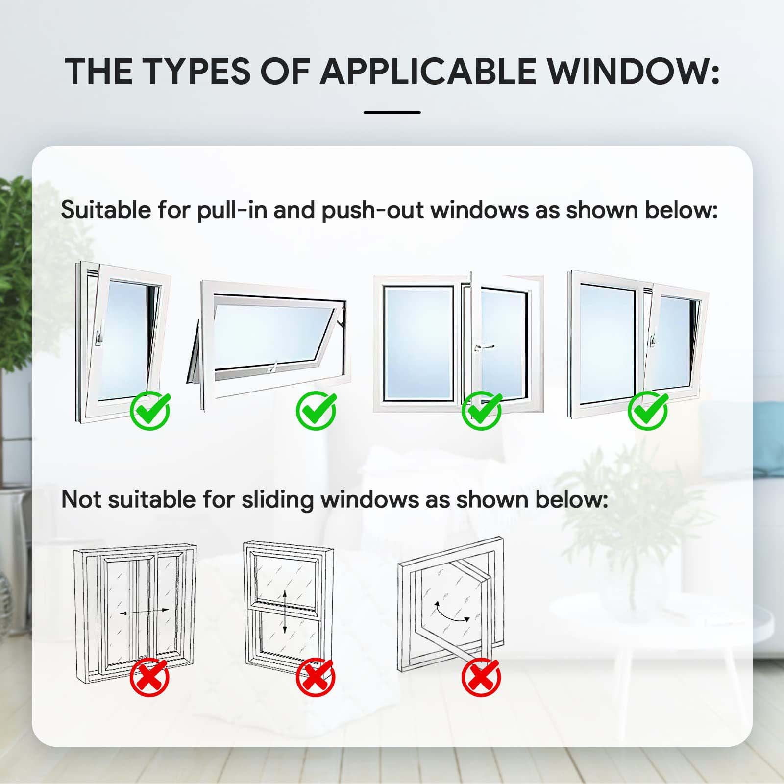 Air Conditioner Window Seal Kit, 400cm Universal AC Vent Foam, No Drill Installation for Portable AC Dryer, Insulated Barrier Against Heat Rain Bugs, Energy Saving Weatherproof Seal Strip
