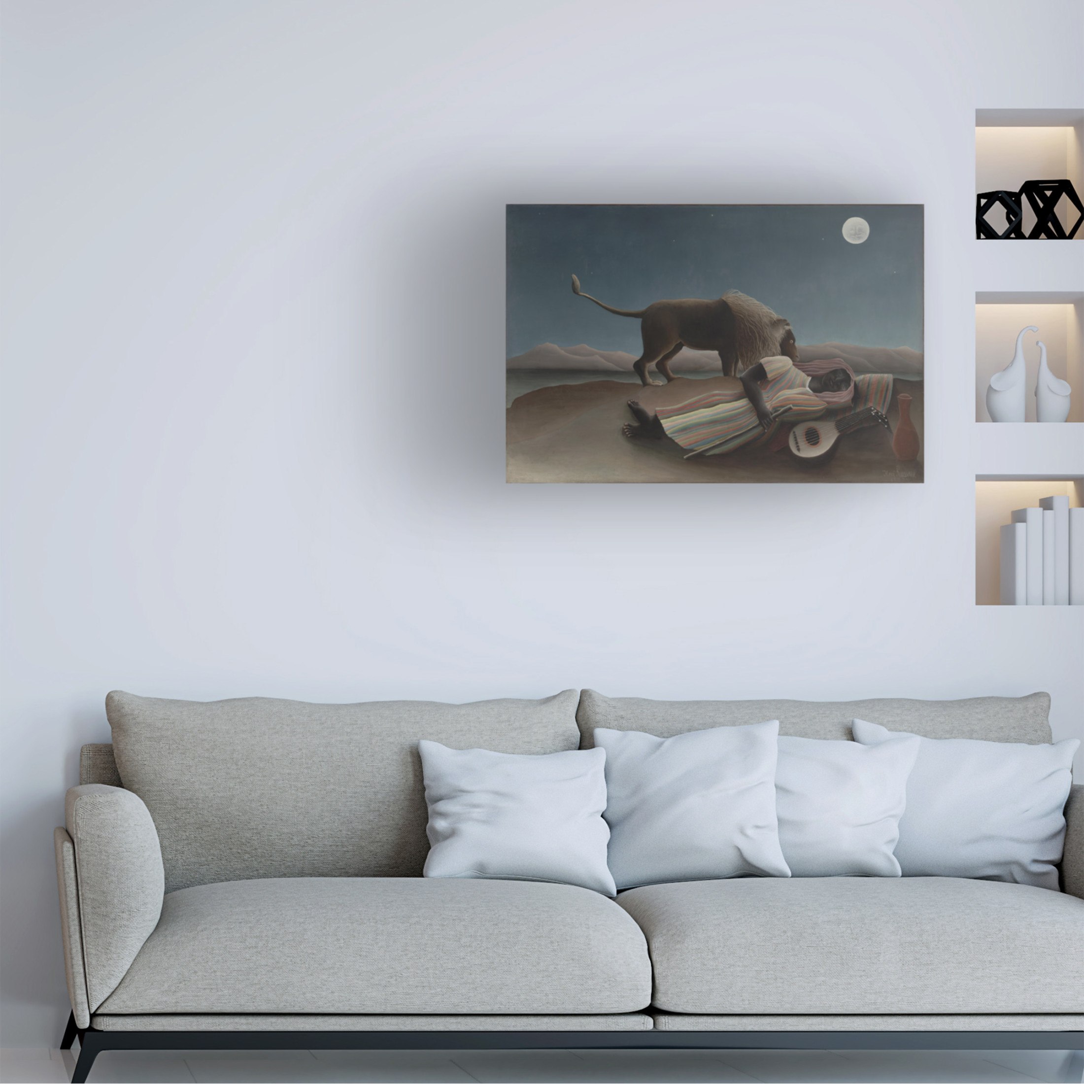 Trademark Fine Art Pictufy La BohAcmienne endormie 1897 Canvas Wall Art