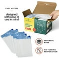 thumbnail image 5 of Commode Liners 100-Pack Bedside Commode Liners Portable Toilet Bags - Commode Liners for Adult Commode Chairs, Camp Toilet, Bucket - Leakproof, Hygienic Closure, Universal Fit, 20.5x15" MedicalKingUsa, 5 of 7