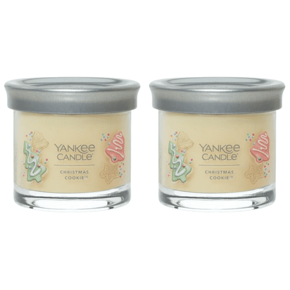 Yankee Candle Small Tumbler Scented Single Wick Jar Candle, Christmas Cookie, 4.3 oz (Pack of 2)