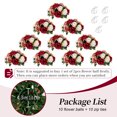 thumbnail image 6 of Blosmon Flower Kissing Balls Wedding Centerpieces 10 Pcs Spring Artificial Roses Flowers Vintage Burgundy & Dusty Rose & Creamy White Floral Arrangements, 6 of 8