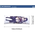 thumbnail image 3 of FFIY Pillowcase Raiden Shogun Body Pillow Case Cover(59.1x19.7in/150x50cm ), 3 of 7