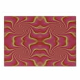 thumbnail image 1 of Spires Cutting Board, Digital Pop Art Produced Expanding Shady Lines and Nested Shape Design Print, Decorative Tempered Glass Cutting and Serving Board, Small Size, Red Yellow, by Ambesonne, 1 of 1