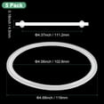 thumbnail image 3 of Uxcell 5-Pack Silicone O-Rings Gasket, Φ108 119mm OD O-Rings Seal Gasket for Compressor Valves Pipe Repair, 3 of 6