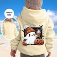 thumbnail image 5 of Tiijoy Little Girls Halloween Hoodie Cartoon Ghost Hooded Sweatshirt, Sizes 5-6, 5 of 5