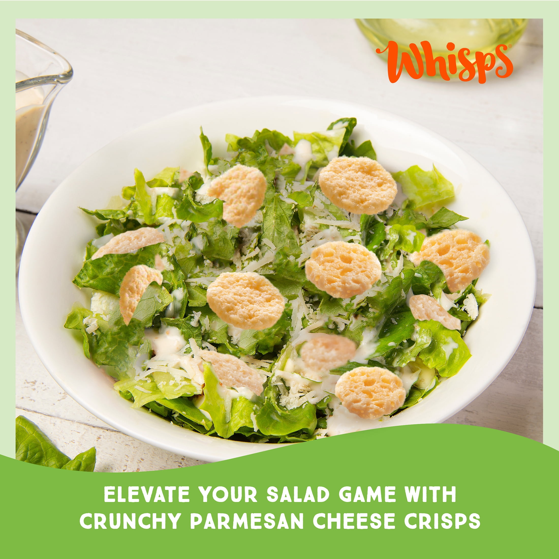 Whisps Parmesan Cheese Crisps, 100% Real Cheese Baked Snack, 1.95 oz