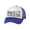 White/Royal, variant on Hell 2 The Naw! Truckers Mesh snapback hat