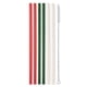 thumbnail image 1 of Juego de pajitas navideñas reutilizables con purpurina Swig Life, 26 cm, 1 of 9