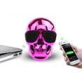 thumbnail image 3 of Altavoces Bluetooth Inalámbricos, Esqueleto Cráneo Portátil Bluetooth 4.0 Altavoz Inalámbrico 15W con Radio Fm Recargable 1200Mah, Decoración de Halloween Esqueleto, 3 of 5