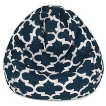 Majestic Home Goods Trellis Large Classic Bean Bag Chair, Multiple Colors