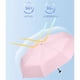 thumbnail image 5 of Paraguas plegable de 6 varillas, cinco pliegues, resistente a los rayos UV, protector solar, color rosa, con caja de almacenamiento., 5 of 14